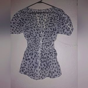 Xs guess sheer top